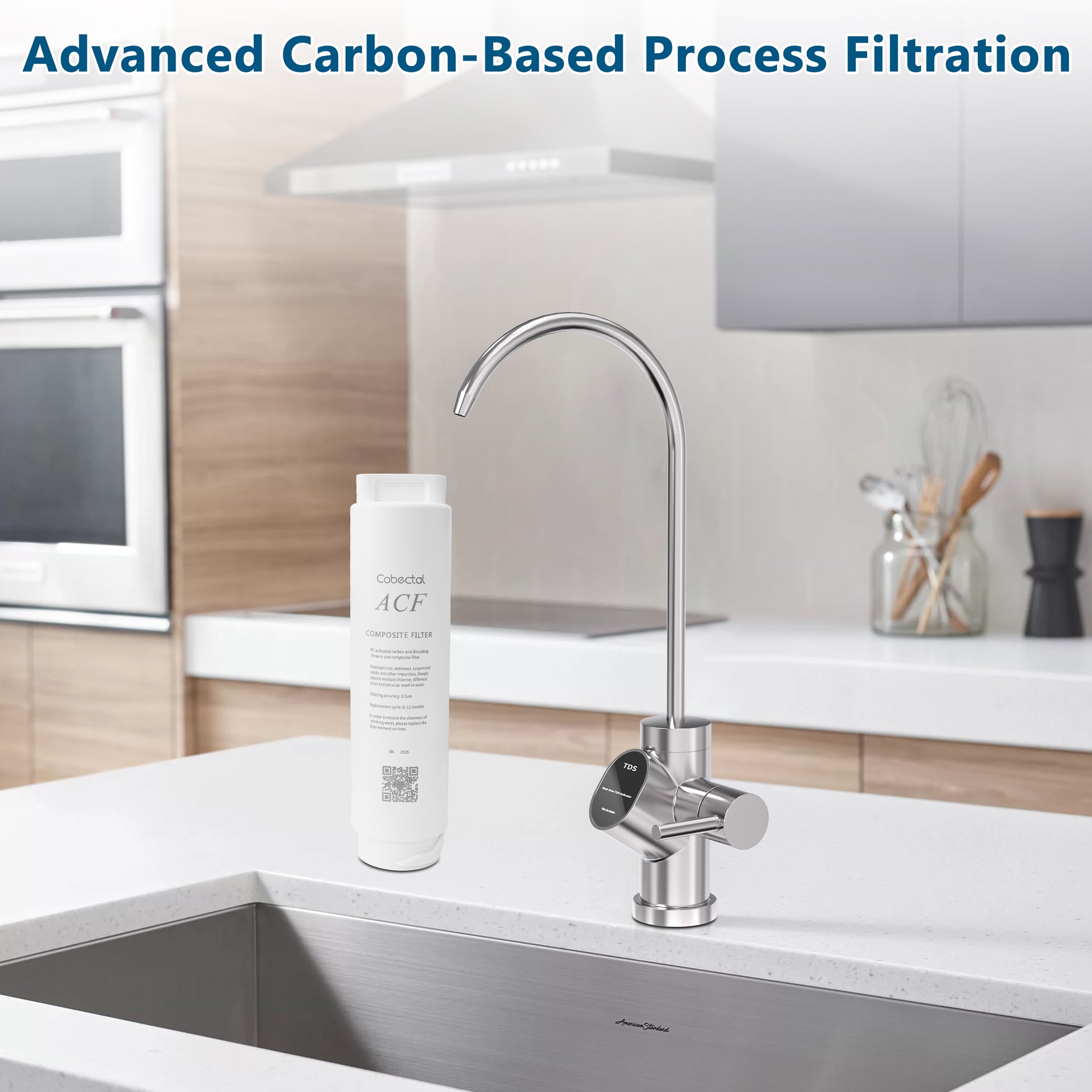 Cabectal ACF filter: With advanced carbon - based process filtration, ensures clean, great - tasting water for your kitchen.