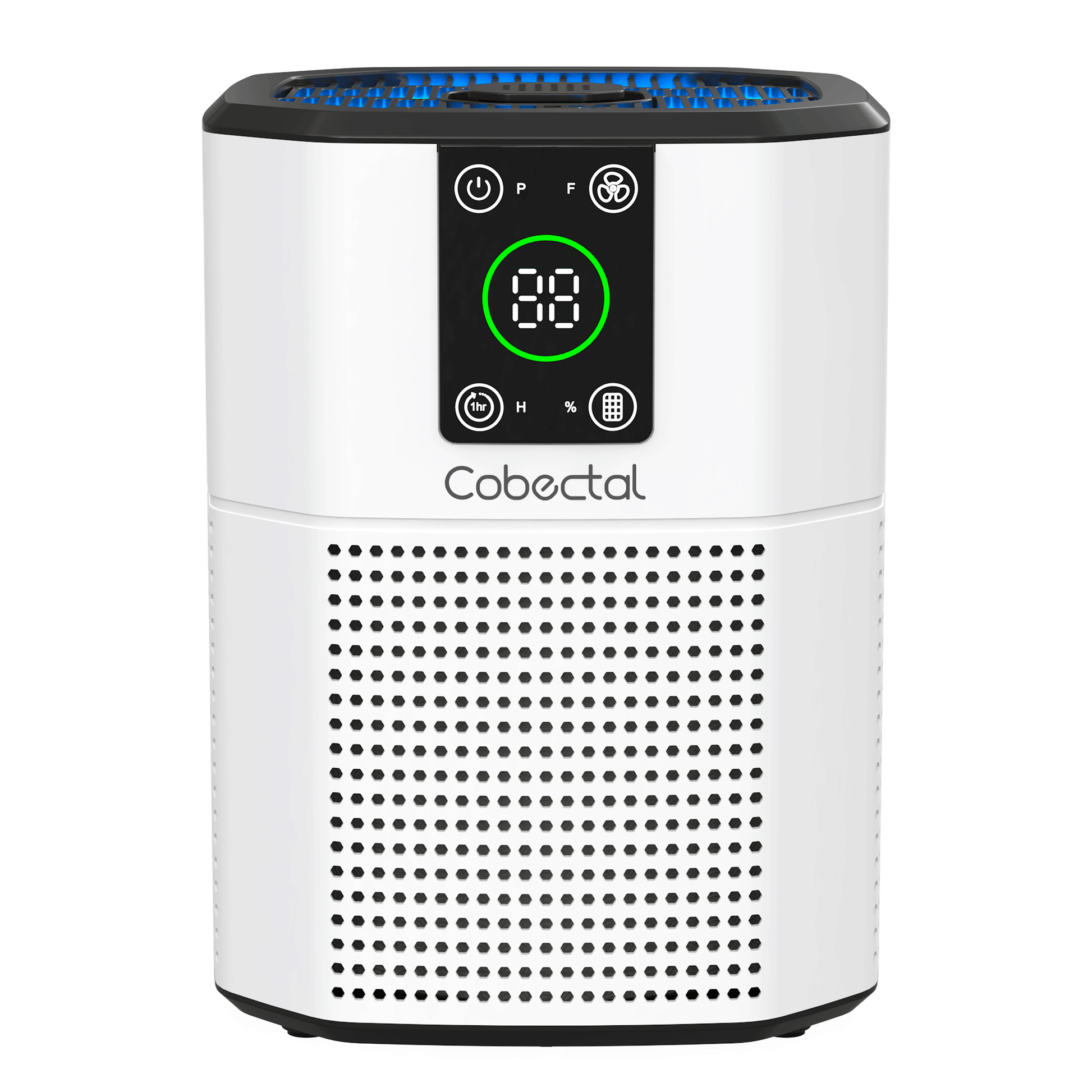 Cobectal ZQ2000B Air Purifier - Digital Display, Control Buttons & Sleek Design for Clean Air