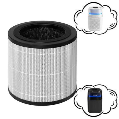 Cobectal® H14 True HEPA Replacement Filter for ZQA-5000A  Air Purifier,3-in-1,Fit Pet, Home and Office
