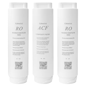 Cobectal®  Under Sink K8B RO Water Filter Replacement Kit, Highly Efficient and Clean