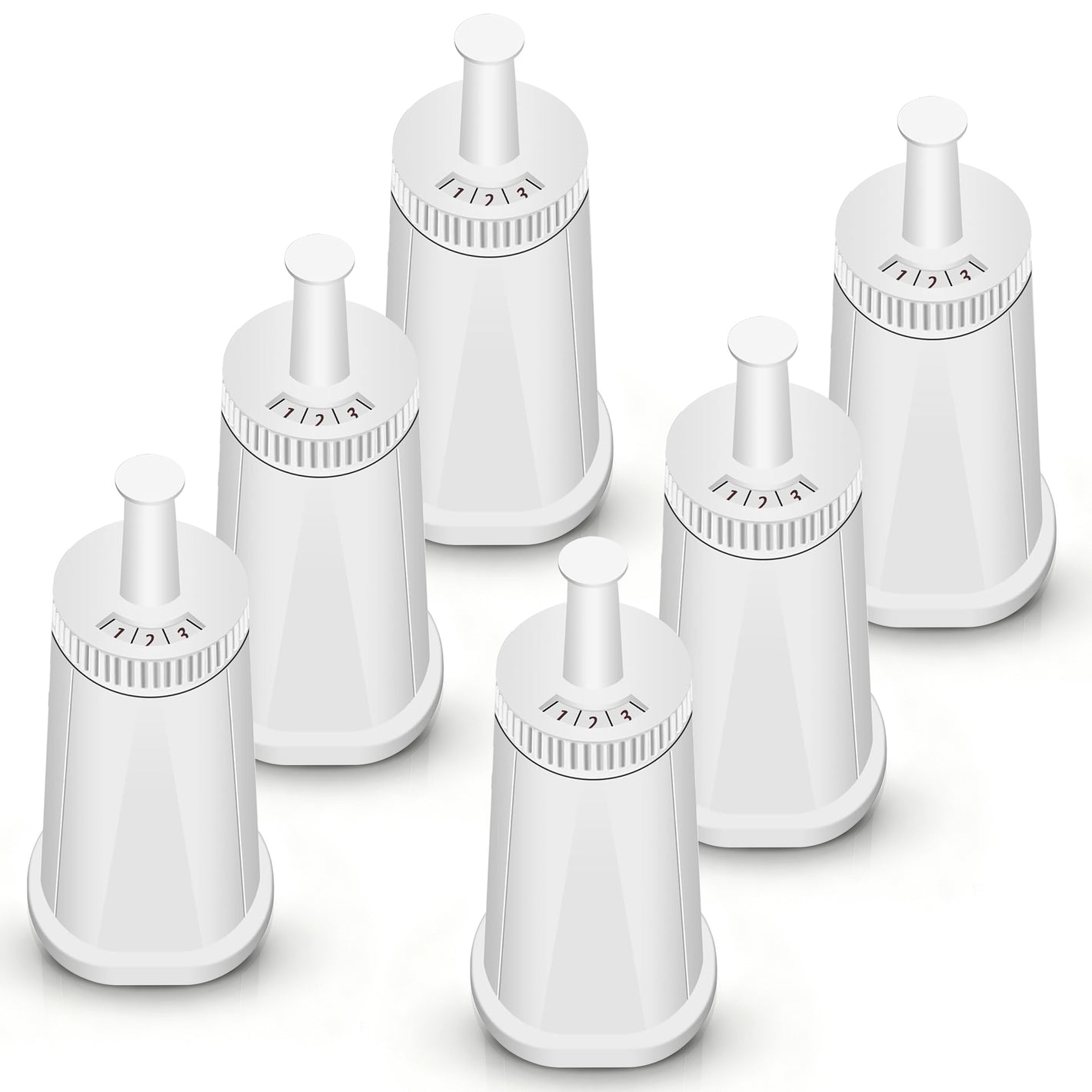 Cobectal BES880 Water Filter Replacement for Breville Barista Touch, 6 Packs
