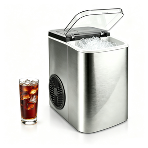 Cobectal Ice Makers Machine Countertop with Handle,Self-Cleaning Portable Ice Maker
