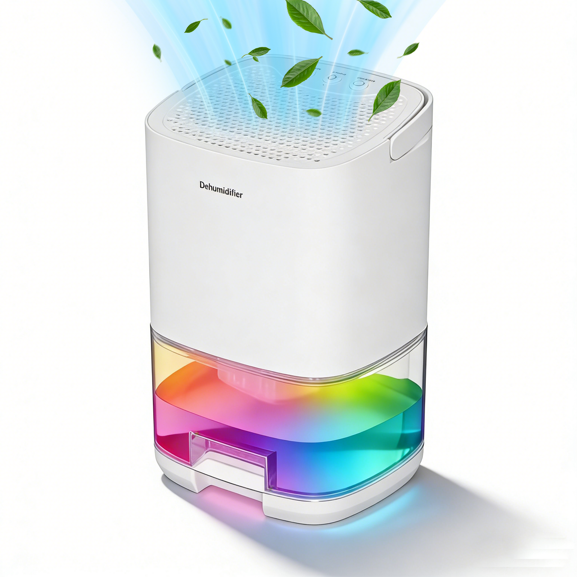 35OZ Small Dehumidifier for Home, 7-Color LED Lighting, Quiet with Auto Shut Off