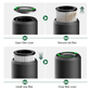 4 - step filter replacement for Cobectal air purifier Open cover remove old filter install new one close cover Easy and quick