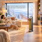 Cobectal 1500W PTC Ceramic Space Heater with Remote Control, Quiet Electric Heater for Indoor Use, 12-Hour Timer & Adjustable Thermostat