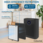 Cobectal®ZQA-8000A Air Purifier with Smart WiFi 1800 sq.ft Coverage, 24dB Quiet for Pets and Dust,Black