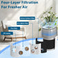 Cobectal® H14 HEPA Air Purifier for Bedroom, Air purifiers with 360°Air Intake,4-Stage Filtration, White