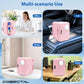 Cobectal Skincare Fridge, Mini Beauty Fridge with LED Mirror, 4L Portable Small Refrigerator for Bedroom, Car, Office & Dorm, Cooler & Warmer (Pink)