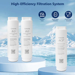 Cobectal®  Under Sink Reverse Osmosis Filter Replacement Kit, Highly Efficient and Clean