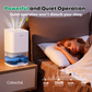 Small Dehumidifier for Home, 35OZ, 7-Color LED Lighting, Quiet with Auto Shut Off, White