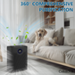 Cobectal®ZQA-8000A Air Purifier with Smart WiFi 1800 sq.ft Coverage, 24dB Quiet for Pets and Dust,Black
