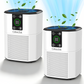 Purificateurs d'air Cobectal® pour chambre à coucher, lot de 2, silencieux, avec filtre HEPA, ZQ2000A, noir