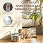 Cobectal Stainless Steel 3.2L Cat Water Fountain, For Cats, Dogs, Multiple Pets