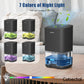 35oz Small Dehumidifier, Quiet Portable with Auto Shut OFF, Black