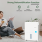 Cobectal 1500 Sq.Ft Smart Dehumidifier, Strong Dehumidification with Ion Sterilization, Ultra Quiet Operation for Clean Dry Indoor Air