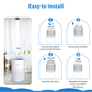 Cobectal 4000C Air Purifier Filter 4 - step easy install: Unscrew bottom cover, remove old filter, insert new one, reinstall cover. Quick and simple for fresh air.