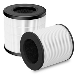 Two - pack replacement filters for air purifiers. High - efficiency, compatible, ensure clean air. Keep your space fresh easily. 