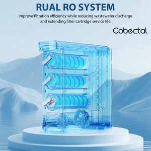 Cobectal RUAL RO System: Boosts filtration efficiency, cuts wastewater, extends filter life. 