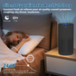 Cobectal air purifier is a **Silent Guardian for Restful Sleep**, operating at a whisper-quiet 24 dB in Sleep Mode (with button indicators auto-off after inactivity), delivering constant fresh air to relieve poor air quality symptoms like coughing, dry throat, and headaches for uninterrupted, peaceful sleep.