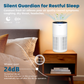 Cobectal ZQA-6000A air purifier: Silent guardian for restful sleep—24dB whisper - quiet, sleep mode, fresh air relieves cough, dry throat, headaches. Button indicator auto - off.