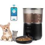 Cobectal Smart Automatic Pet Feeder， WiFi-enabled, app-controlled for scheduled feeding. Perfect for dogs and cats, ensuring your pets get timely meals even when you’re away. Keep your furry friends happy and well-fed with this convenient solution.