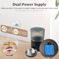 Cobectal Automatic Pet Feeder with Dual Power Supply: Operates via 5V DC adapter or 3*AA batteries (not included), ensuring stable feeding even during power outages—your pet never misses a meal.