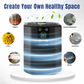Cobectal air purifier create your healthy space filters wildfire smoke industrial waste gas pollen pet dander vehicle exhaust smoke visual air-cleaning streams digital display perfect for clean fresh air .