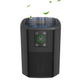 Black Cobectal ZQ2000B Air Purifier . Digital Display, Touch Controls, Green Leaves Visual for Fresh Air Output 