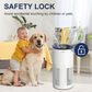Cobectal ZQA6000A  air purifier safety lock , prevents accidental touches by kids and pets. Shown with a child and dog near the purifier, lock icon for protection.