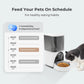 Cobectal Timed Automatic Cat Food Dispenser 4L Programmable Control with Stainless Steel Bowl