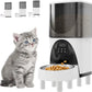 Cobectal Timed Automatic Cat Food Dispenser 4L Programmable Control with Stainless Steel Bowl