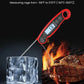 red waterproof digital thermometer