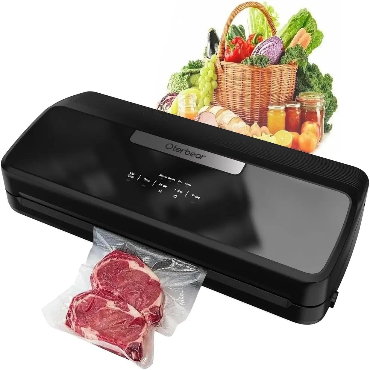 Cobectal Vacuum Food Vacuum Sealer with Sealer Bags and Built-in Bag Cutter